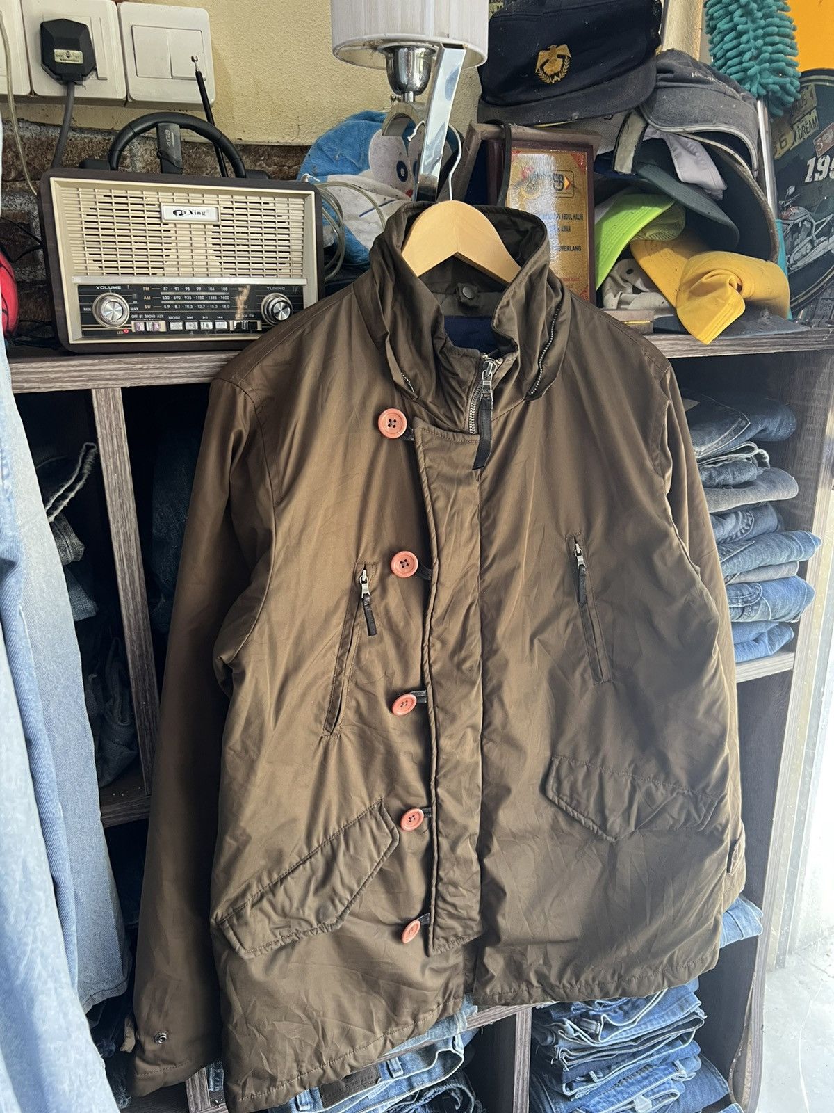SHIPS 🔥Ships Double Zip Quilted Jacket Size US M / EU 48-50 / 2 - 3 Thumbnail
