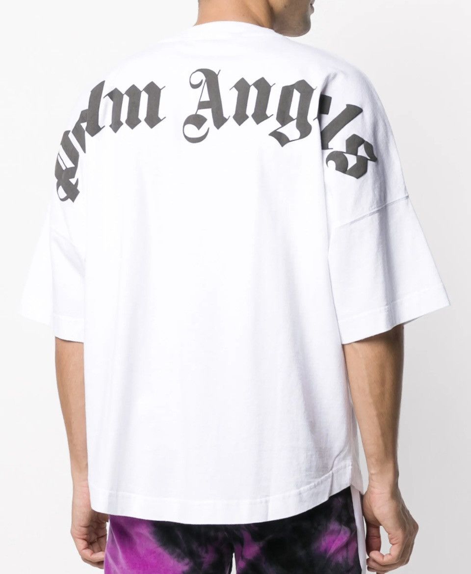 Palm Angels Palm Angels Classic Logo Over Tee - White/Black - Size XXXL Size US XXL / EU 58 / 5 - 2 Thumbnail