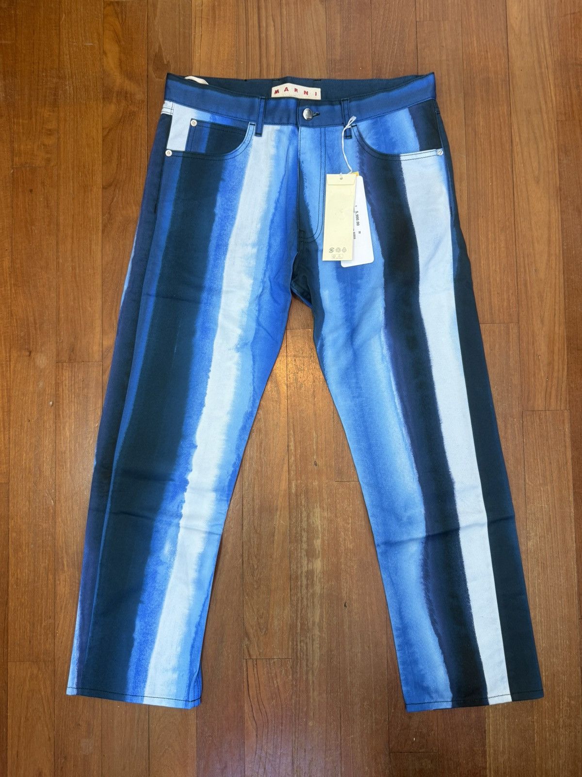 Marni BNWT Marni paint stripe pants Size US 32 / EU 48 - 1 Thumbnail