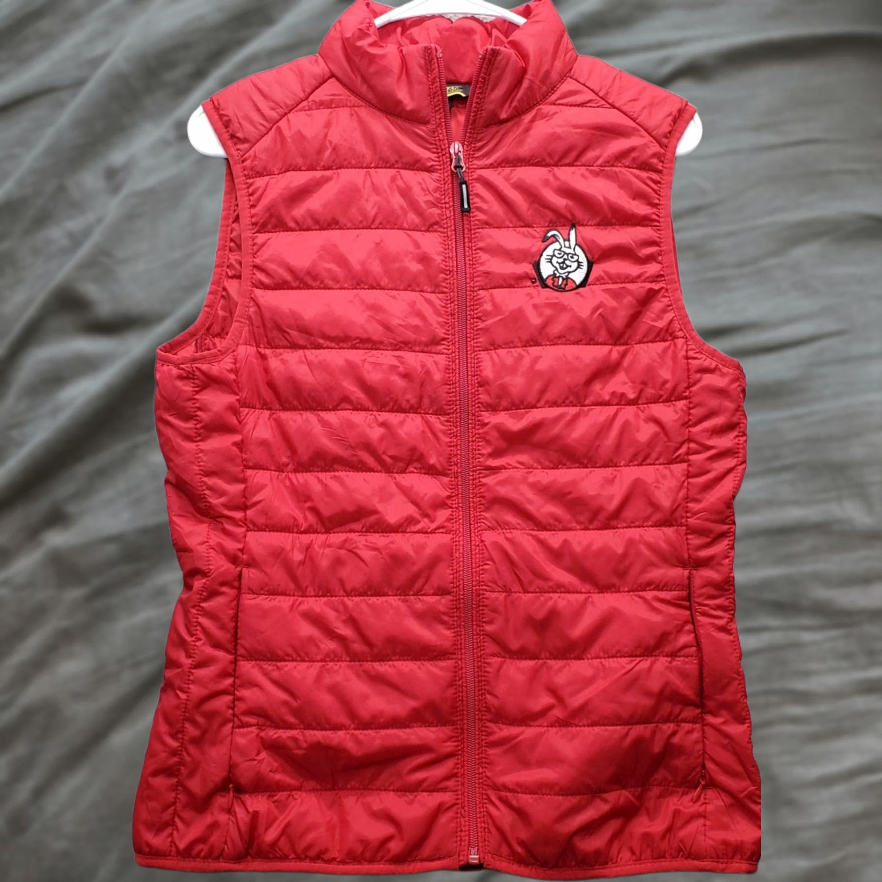 Vintage Core 365 Puffer Vest Womens Small Red Logo Sleeveless Pocket Full Zipper Shirt Size S / US 4 / IT 40 - 1 Thumbnail