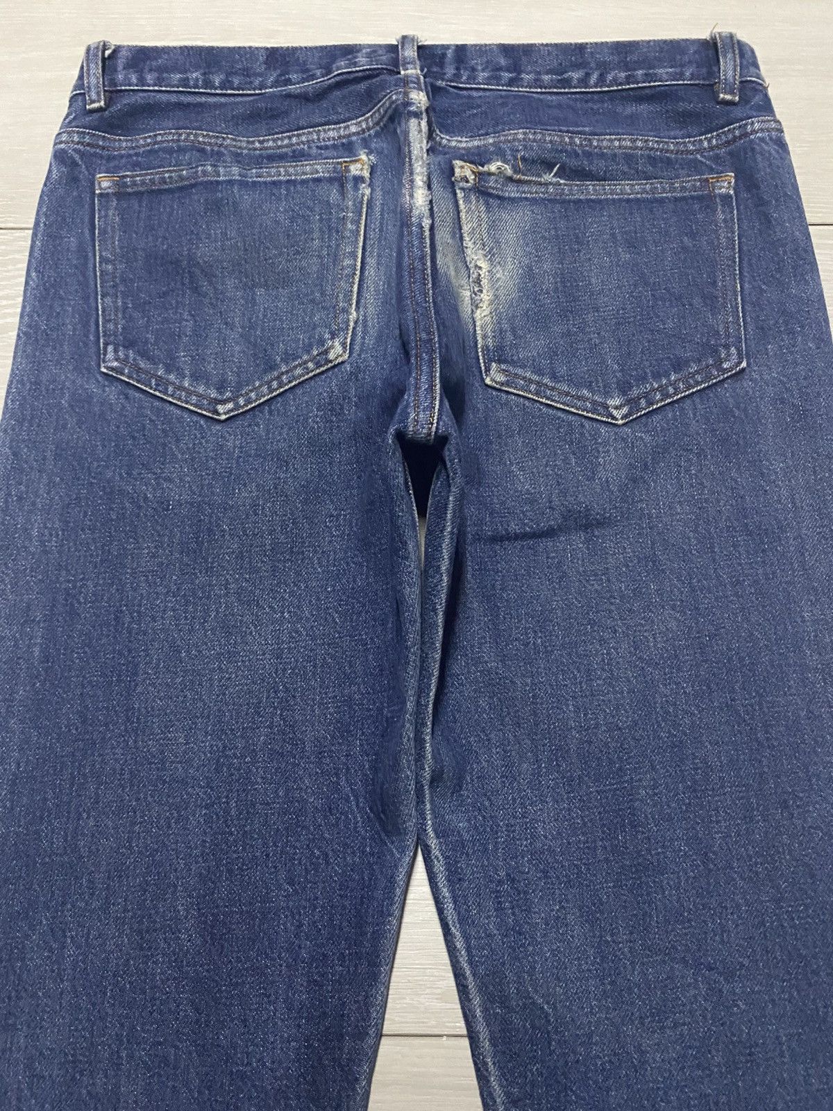 A.P.C. Vintage Apc Petit New Standard Blue Distressed Skinny Jeans Size US 30 / EU 46 - 4 Thumbnail