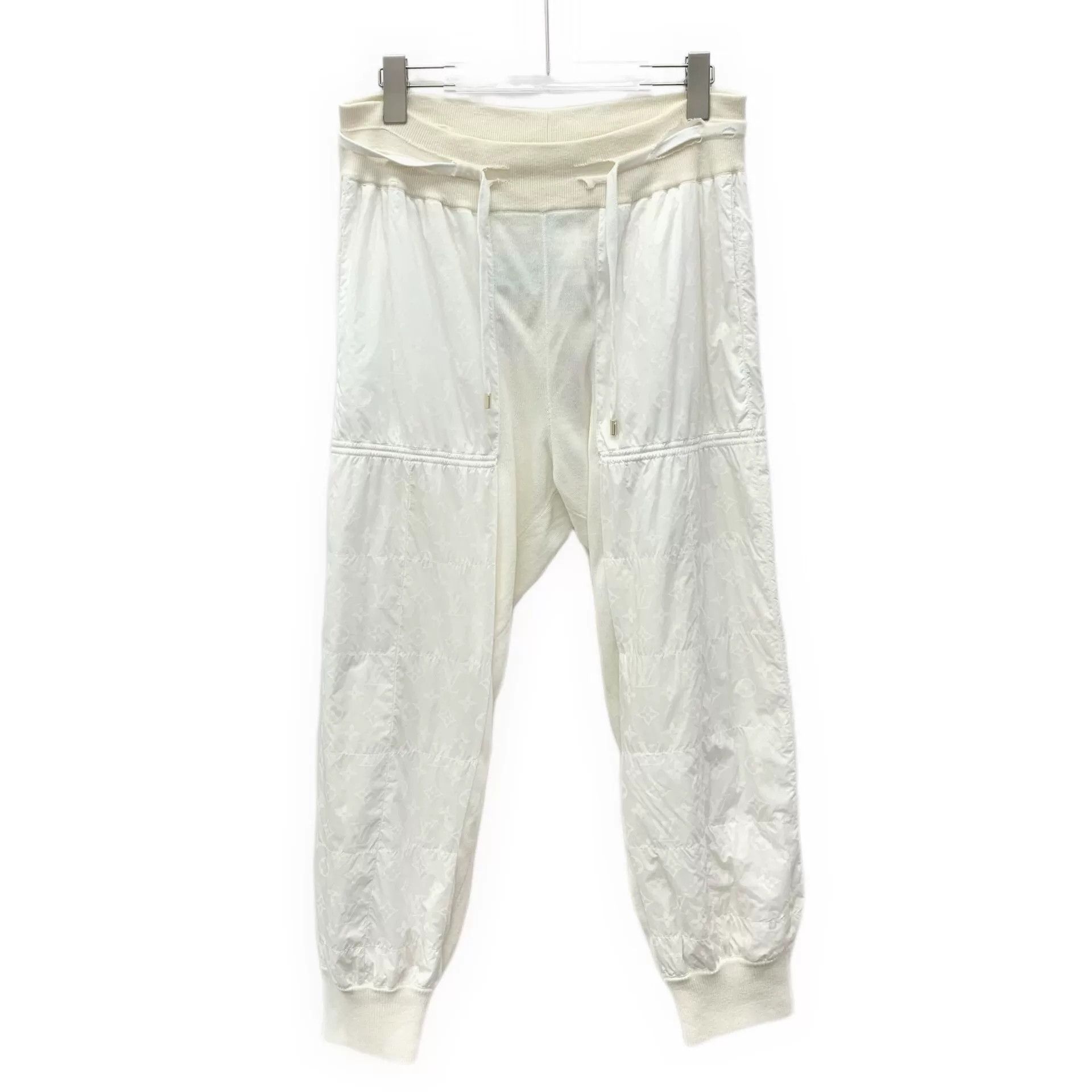 Louis Vuitton Louis Vuitton White Logo Wool Jogger Pants Size 34" / US 12 / IT 48 - 1 Thumbnail