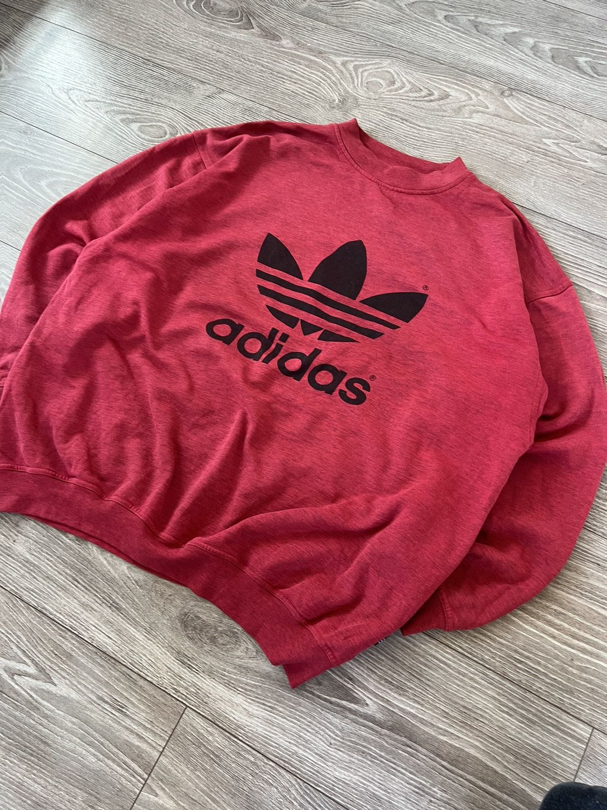 Adidas ‼️Vintage Rare Adidas Oversize Big Logo Crewneck Sweatshirt‼️ Size US L / EU 52-54 / 3 - 14 Thumbnail