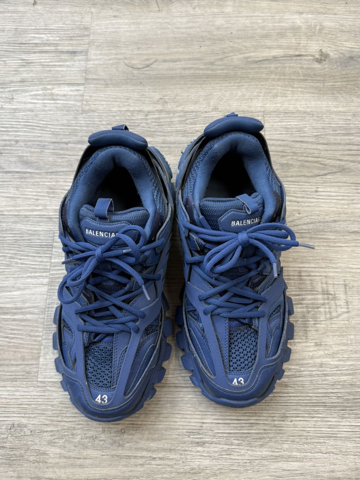 Balenciaga Balenciaga LED Track Runner - Navy Blue Size US 10 / EU 43 - 2 Thumbnail