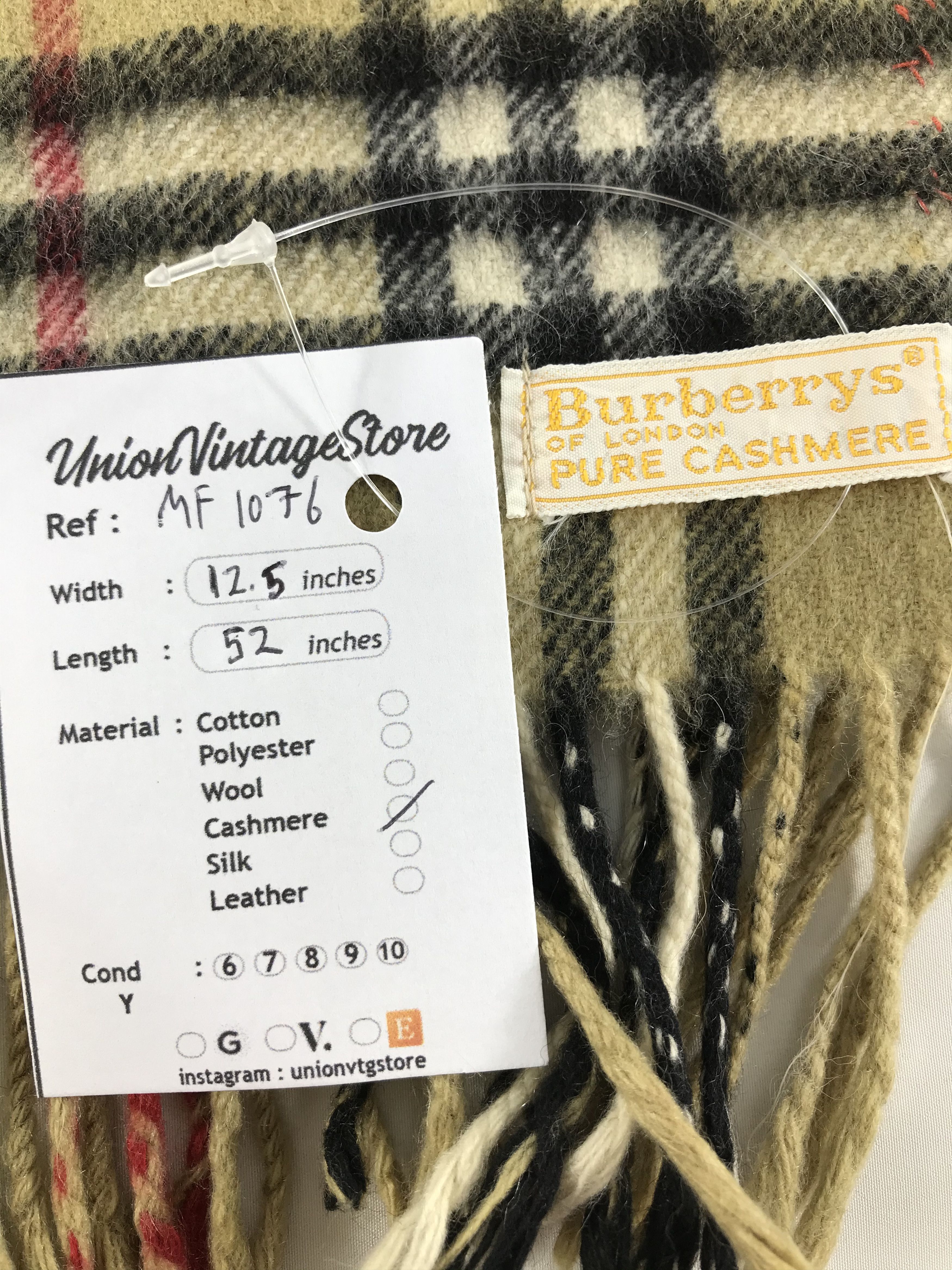 Burberry Vintage Burberry Scarf/Muffler/Neckwear MF1076 Size ONE SIZE - 4 Thumbnail