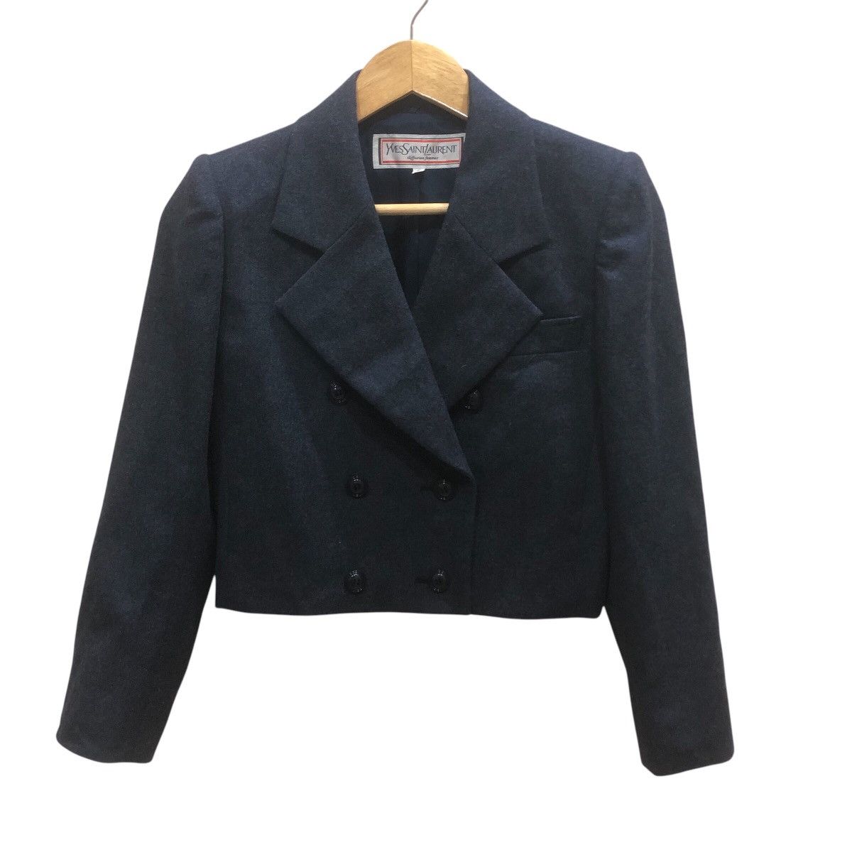 Yves Saint Laurent Cropped Double Breated YSL Jacket Size S / US 4 / IT 40 - 1 Thumbnail