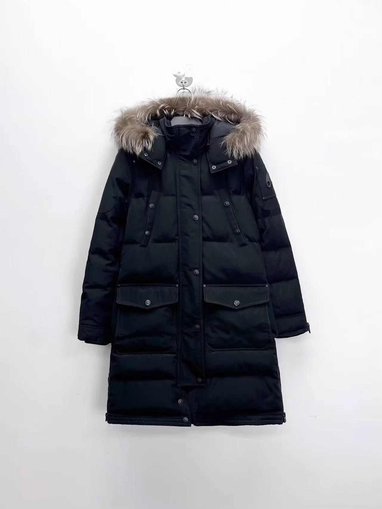 Moose Knuckles Moose Knuckles Black Scissors Logo Detachable Fur XS Size XS / US 0-2 / IT 36-38 - 1 Thumbnail