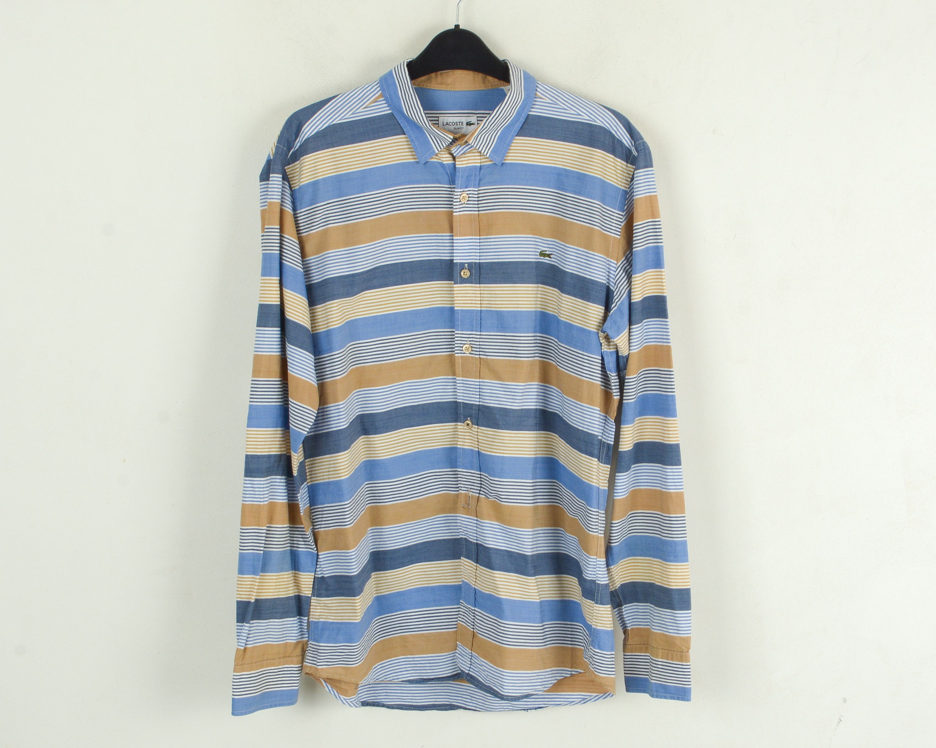 Lacoste LACOSTE Casual Slim Fit Shirt 17" Size 43 Formal Size 40R - 1 Thumbnail