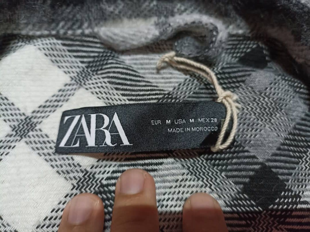 Flannel × Zara Zara Wool Flannel Style Button Jacket Size M / US 6-8 / IT 42-44 - 8 Thumbnail
