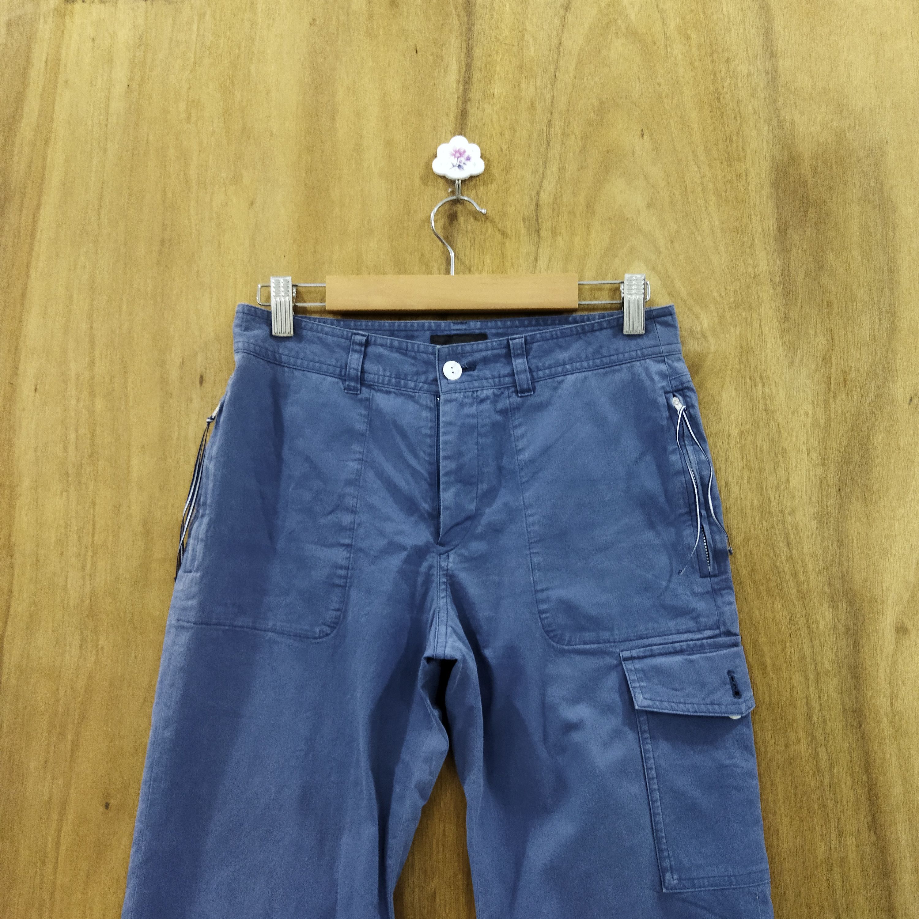 Japanese Brand K.T FADED BLUE CARGO PANTS Size US 26 / EU 42 - 2 Thumbnail
