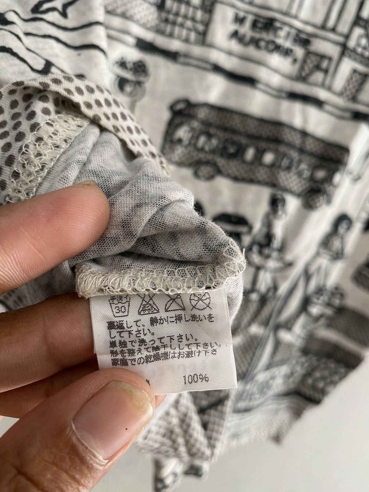 Issey Miyake × Japanese Brand × mercibeaucoup Vintage mercibeaucoup art all over print tshirts 90s Size US M / EU 48-50 / 2 - 7 Thumbnail