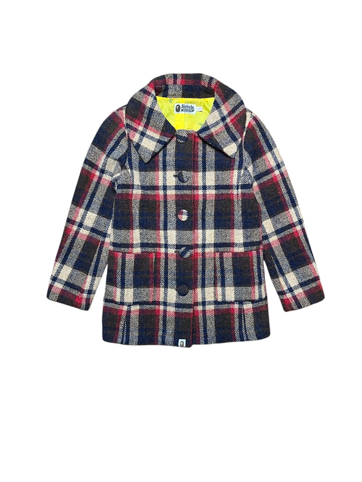 Bape BAPE x Harris Tweed Plaid Wool Coat Made in Japan Size S / US 4 / IT 40 - 1 Thumbnail