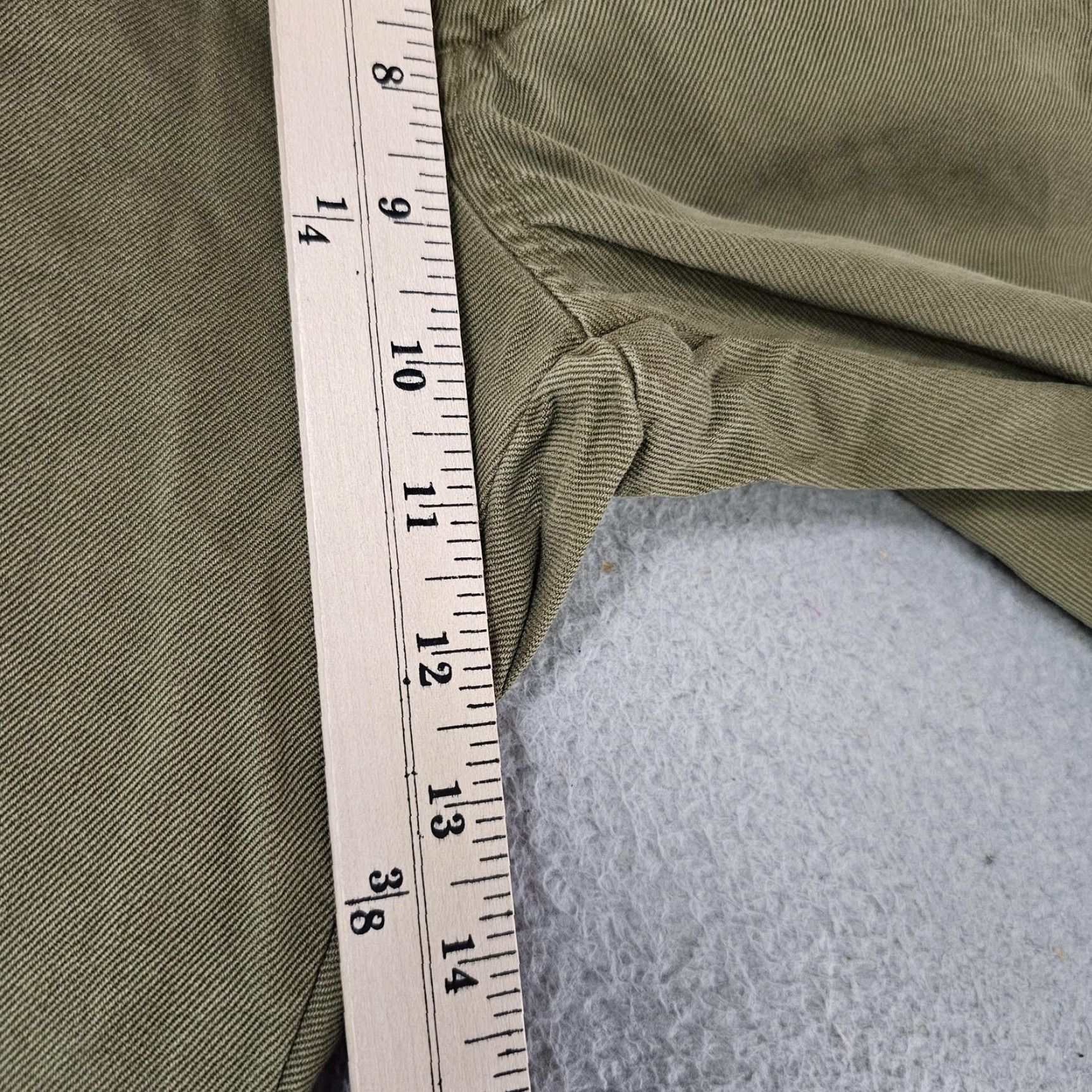 Olive Spier & Mackay Pants Mens 33 Olive Green Slim Fit Chino Cotton Casual Flat Front Chino Pants Mens 33 Olive Green Slim Fit Flat Front Cotton Casual Size US 33 - 3 Thumbnail