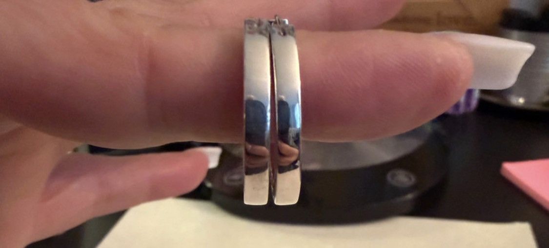 Coach Coach Sterling Silver hoop Earrings Size ONE SIZE - 4 Thumbnail