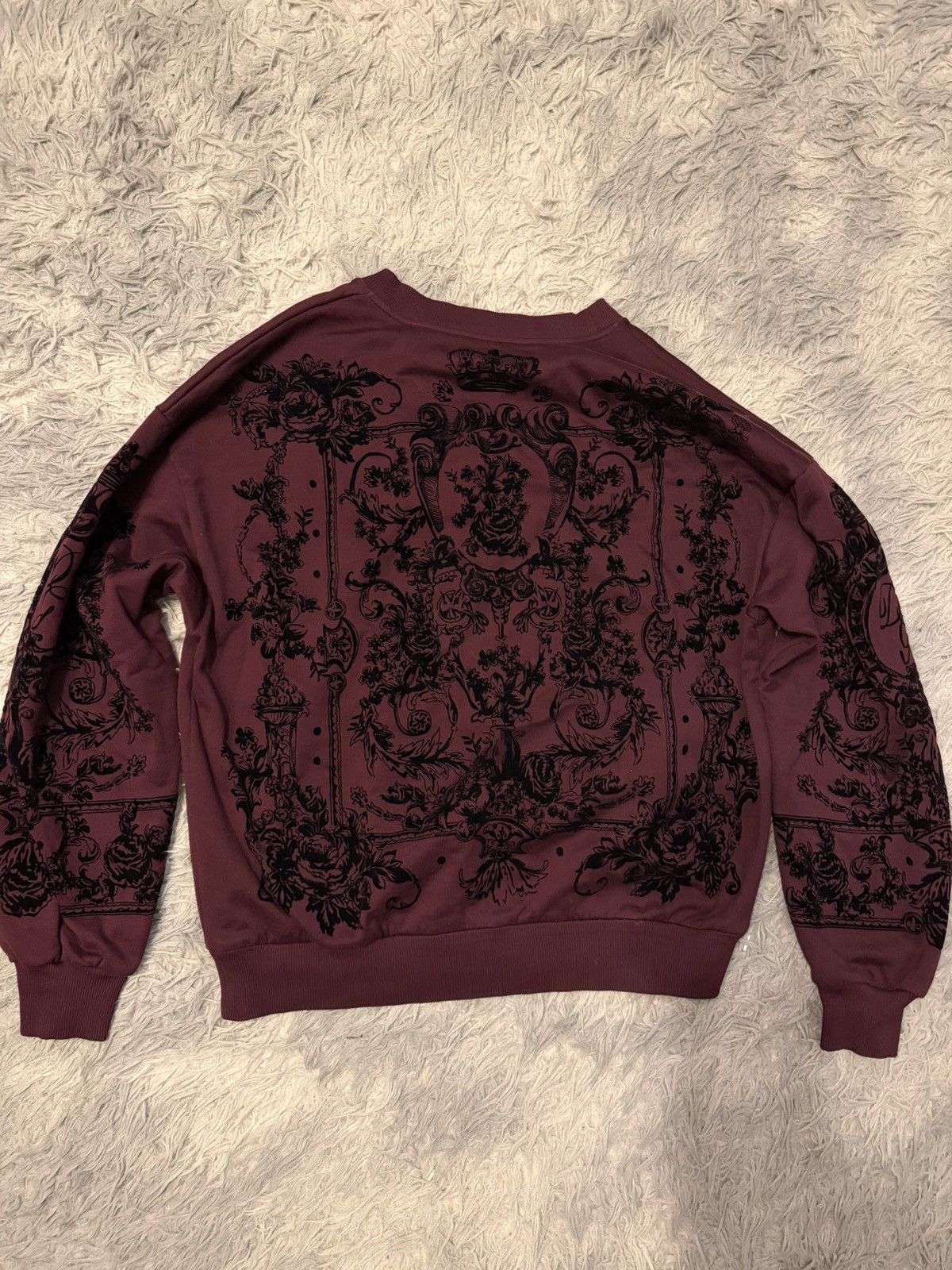 Dolce & Gabbana flocked print sweatshirt Size US L / EU 52-54 / 3 - 5 Thumbnail