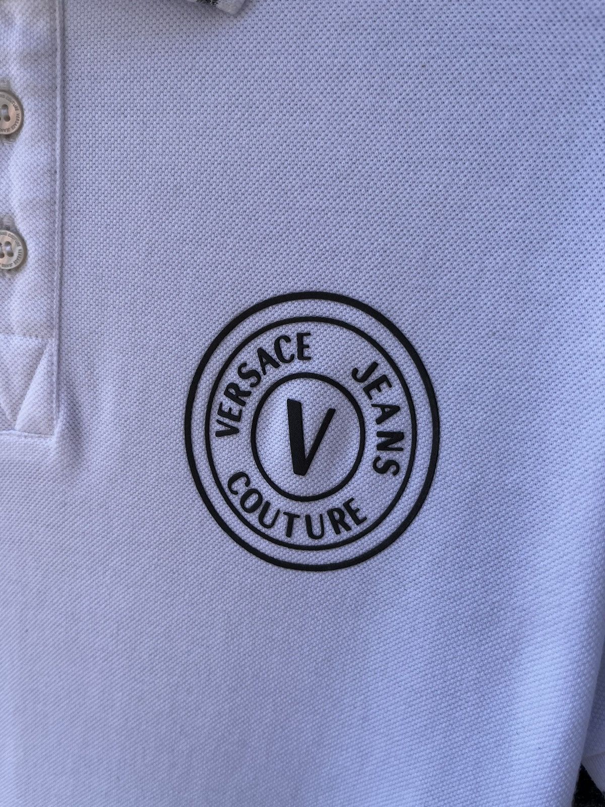 Versace × Versace Jeans Couture 🔴VERSACE JEANS COUTURE LOGO LUXURY POLO STREETWEAR Y2K SHIRT Size US S / EU 44-46 / 1 - 7 Thumbnail