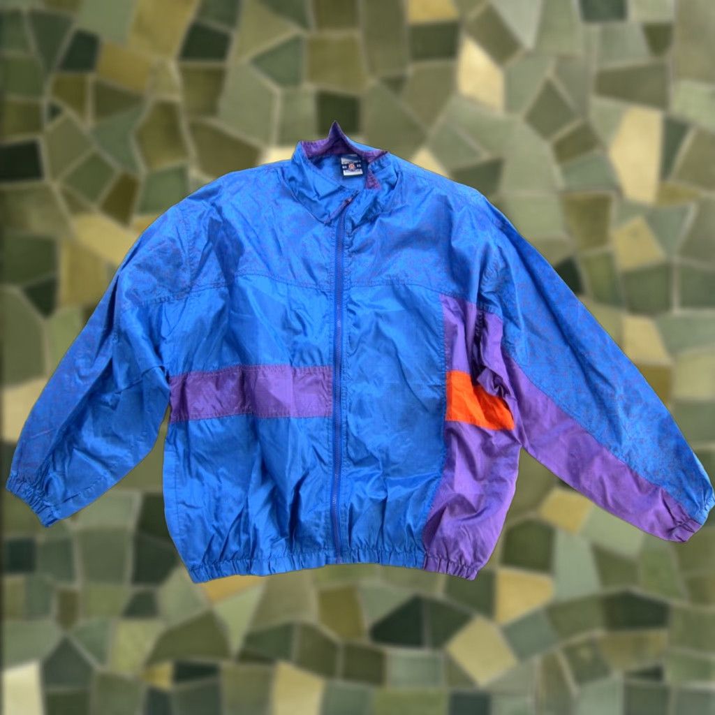 ESPIRIT VINTAGE Pro Spirit Windbreaker Jacket Men XL Purple Zip Windbreaker 90s Pockets Size US XL / EU 56 / 4 - 1 Thumbnail