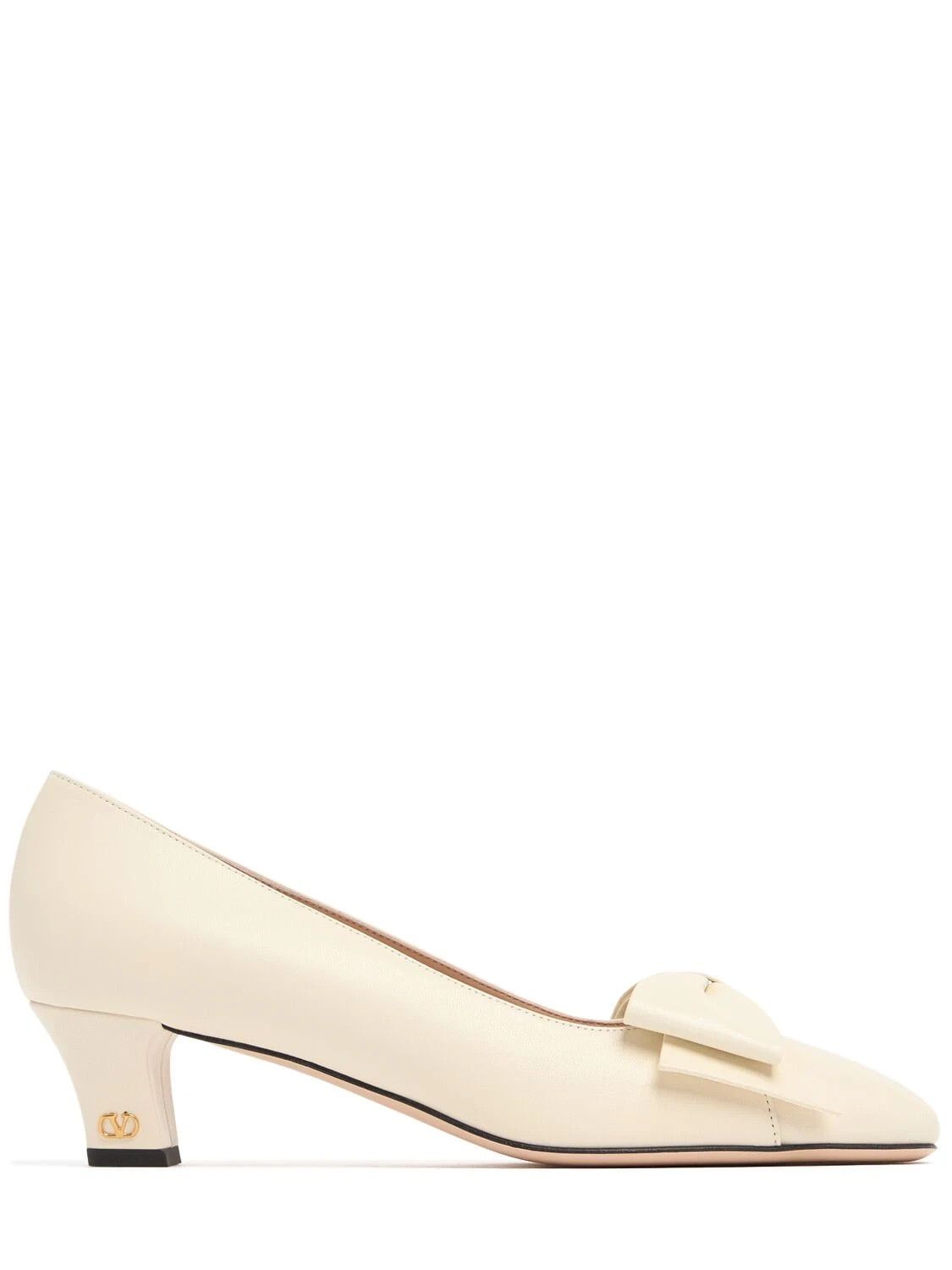 VALENTINO GARAVANI $1050 Ivory 45mm Pumps New & Authentic