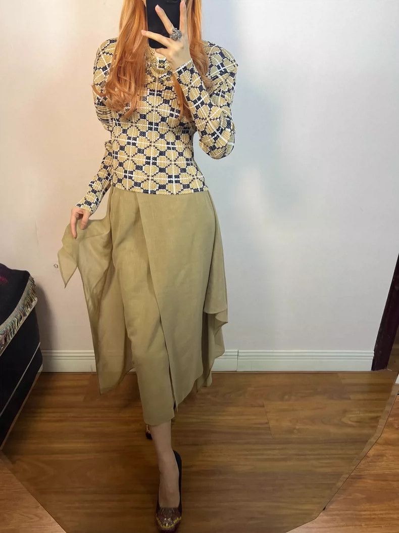 Issey Miyake Issey Miyake size:3 Yellow pleated top Size M / US 6-8 / IT 42-44 - 7 Thumbnail