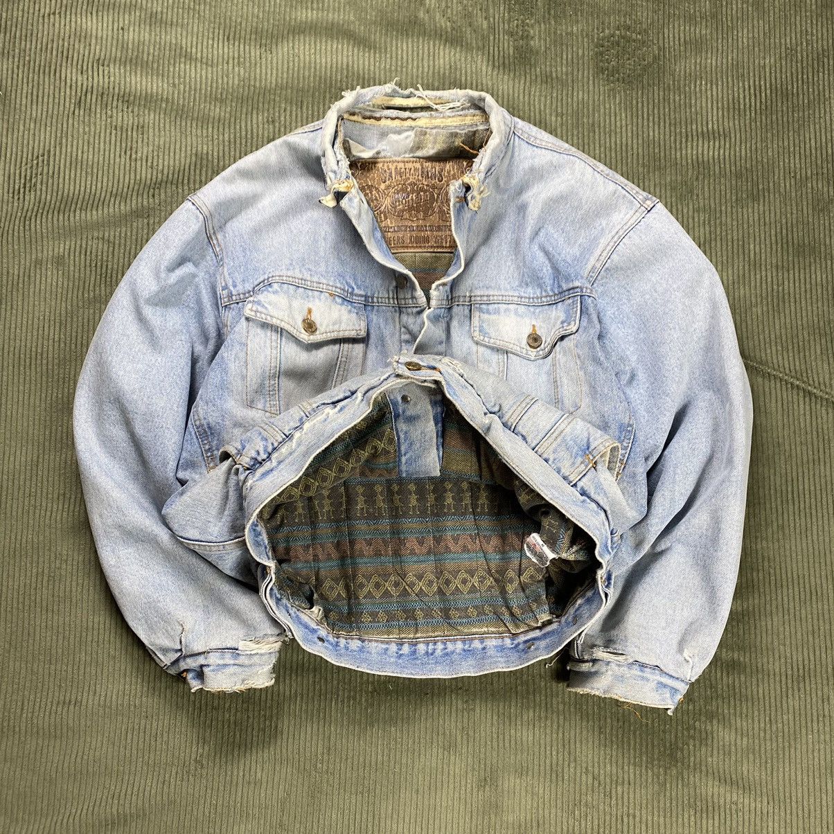 Thrashed Faded Denim Jacket