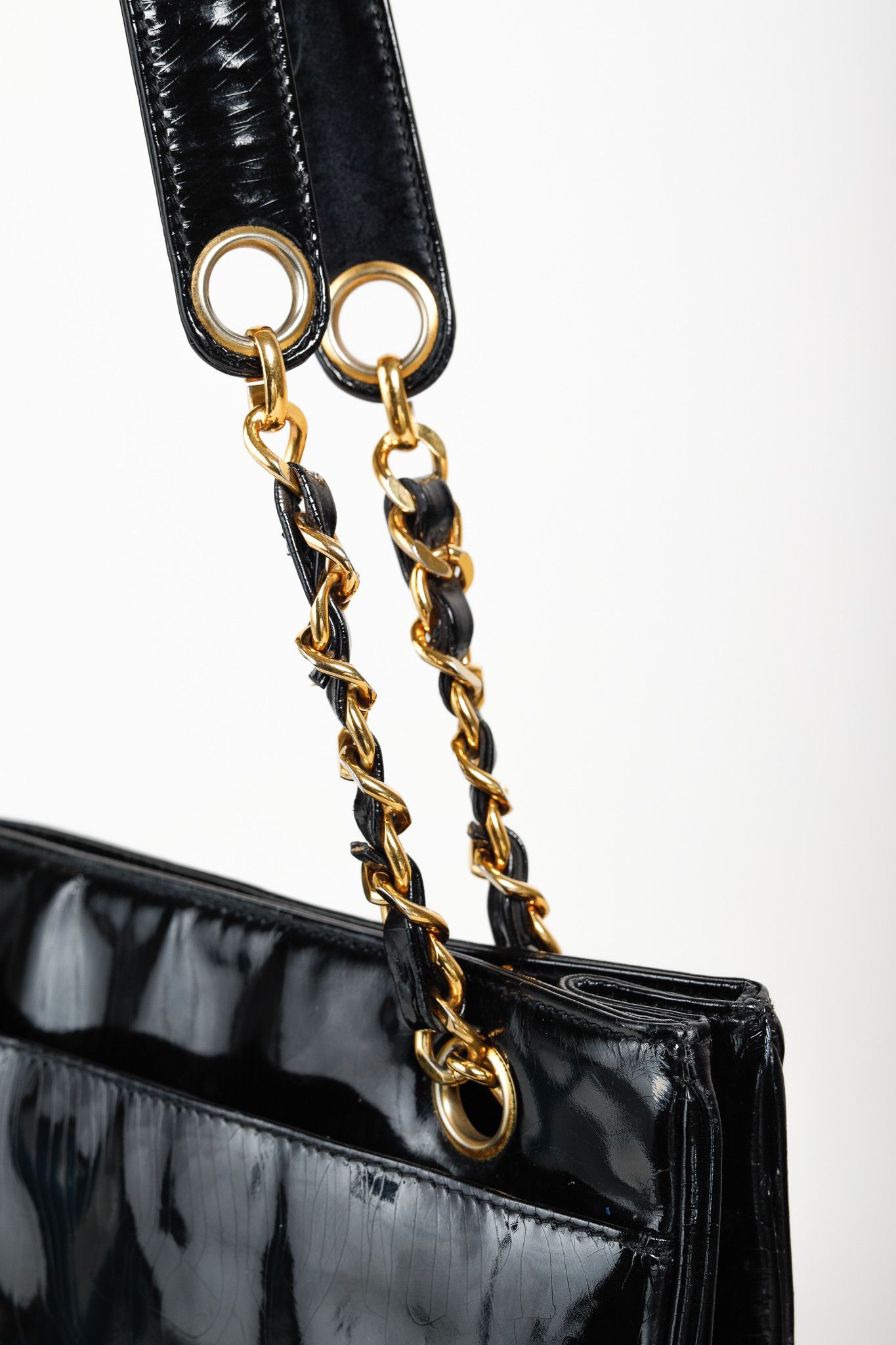 Chanel Chanel Vintage Black Patent Gold Plated CCs Shoulder bag Size ONE SIZE - 7 Thumbnail