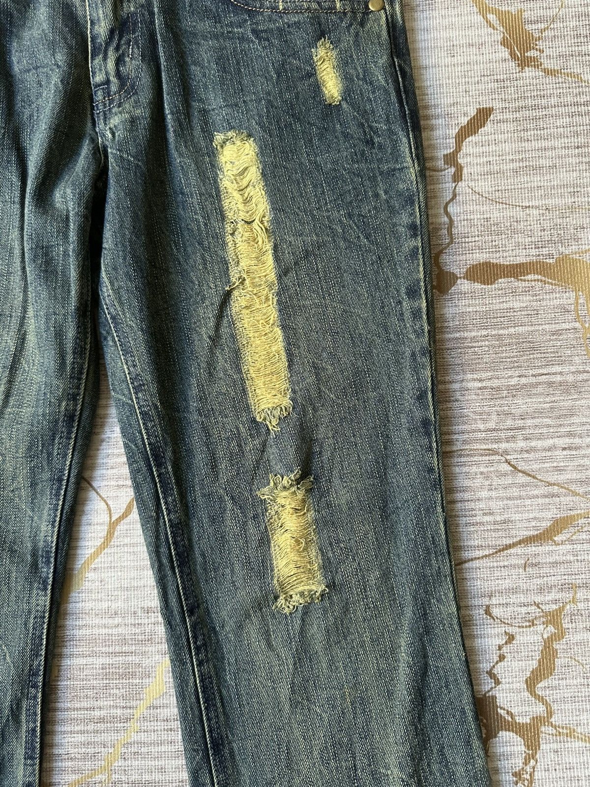 Tornado Mart FLARE Tornado Mart Design Style Distressed Denim Size US 34 / EU 50 - 10 Thumbnail