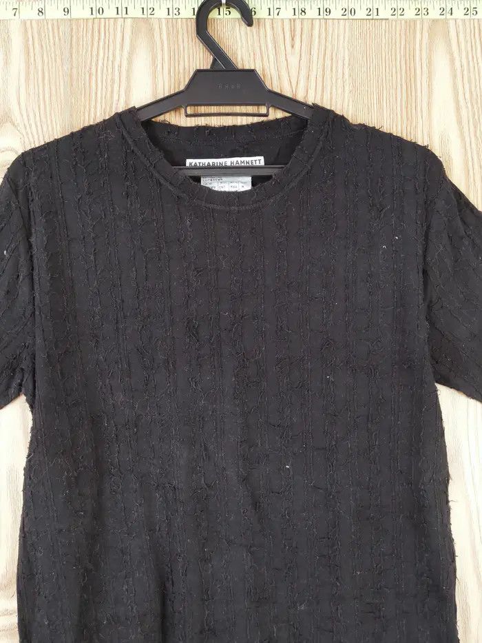 Katharine Hamnett London D Katharine Hamnett London Black Short Sleeve T-shirts #W745 Size US M / EU 48-50 / 2 - 6 Thumbnail