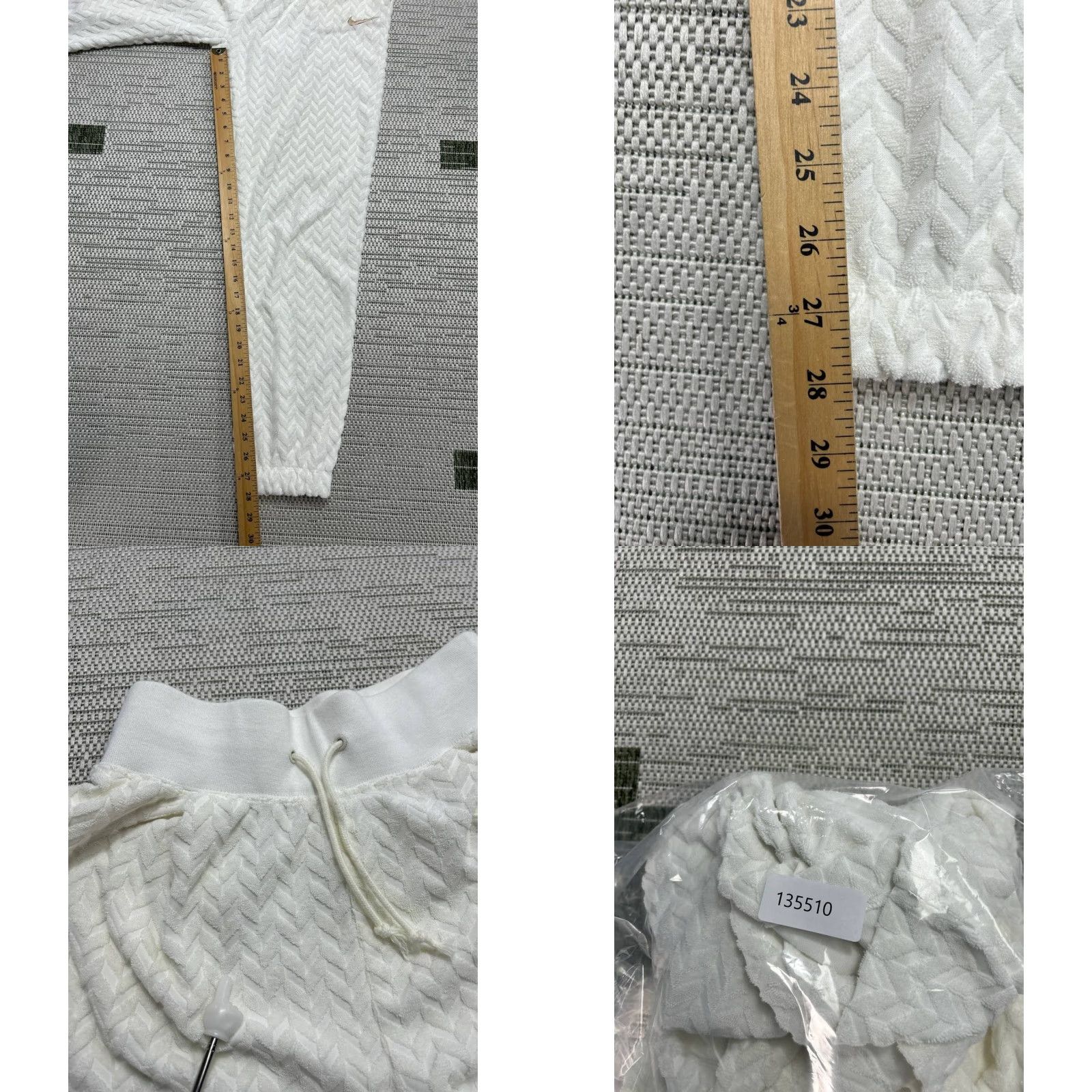Nike Nike Track Suit Jacket Womens Small White Quilted Pullover Regular Fit Activewear Spring Fall DJ Size S / US 4 / IT 40 - 9 Thumbnail