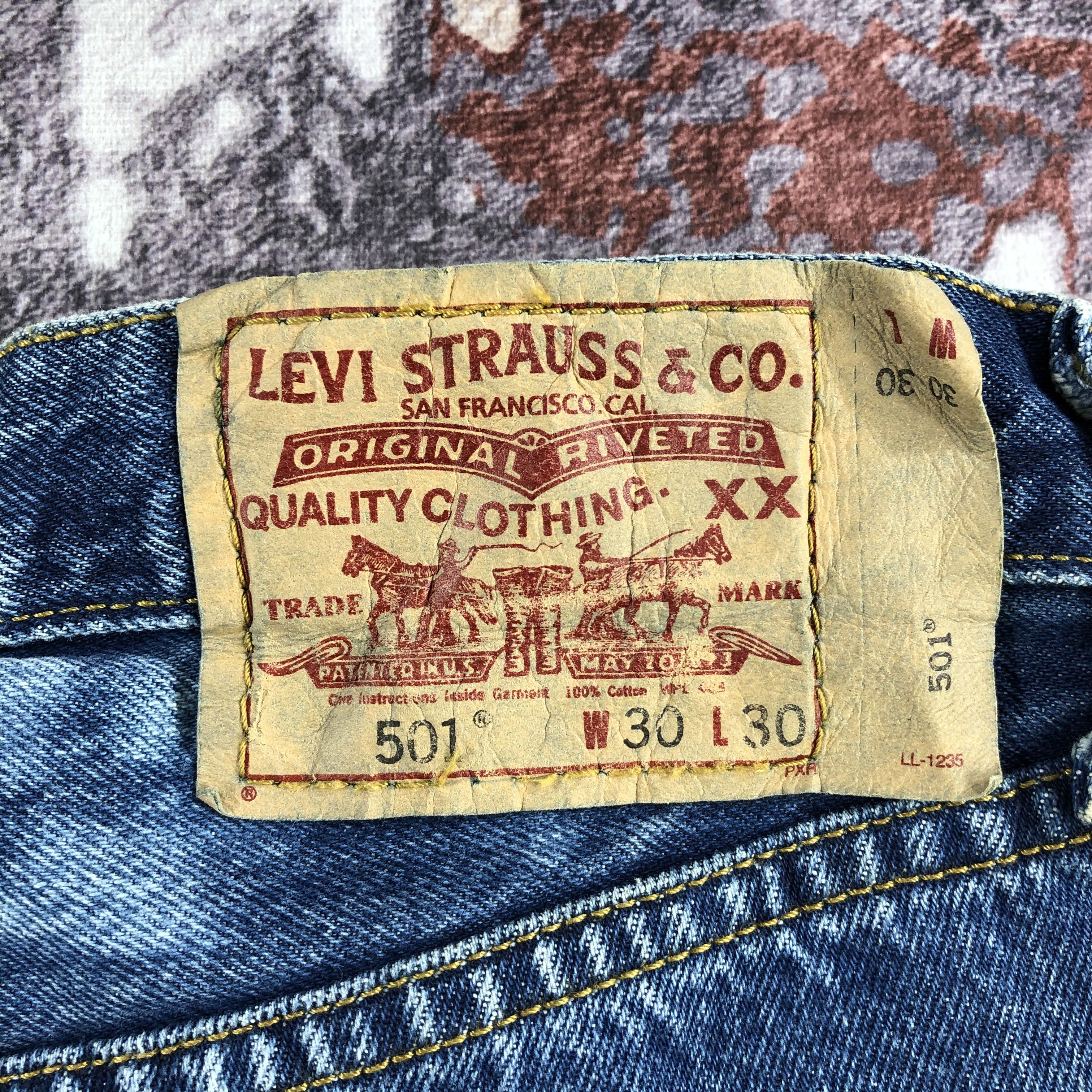 Levi's Vintage 90s Bleached Levis 501 Jeans-JM2415 Size US 31 - 8 Thumbnail