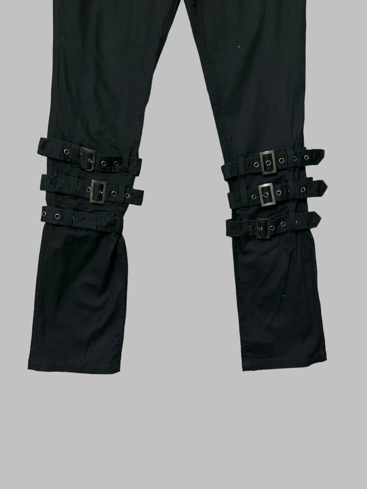 Japanese Brand × Vintage Black Peace Now Bondage Punk Rock Style Pant Size US 28 / EU 44 - 6 Thumbnail