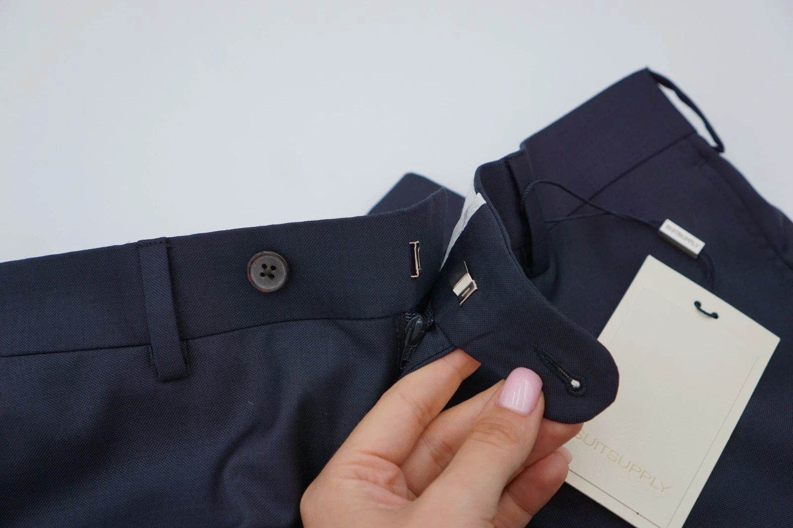 Suitsupply Men Suitsupply Pants Navy Brescia S110 Vitale Barberis US36S Size 36S - 3 Thumbnail
