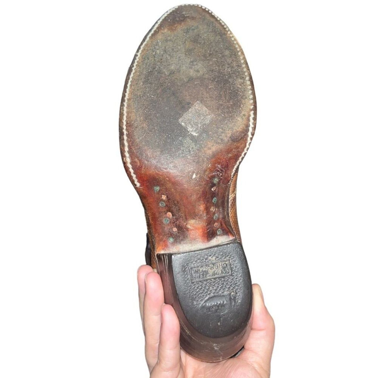 Justin Boots Vintage Justin Two-Toned Lizard Skin Boots Size US 6 / IT 36 - 5 Thumbnail
