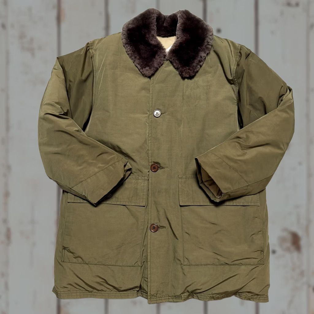 Eddie Bauer VINTAGE Eddie Bauer Down Puffer Jacket XL Green Nylon Quilted Men 60s 50s Ski Outdoor USA Nature Expedition Size US XL / EU 56 / 4 - 1 Thumbnail
