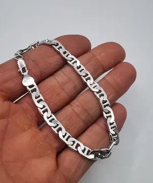 Sterling Silver Vintage Bracelet Jewelry,925 Sterling Silver 15,73g Size ONE SIZE - 6 Thumbnail