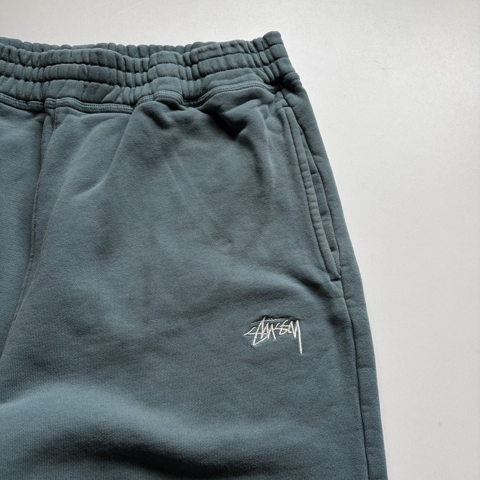 Stussy Stussy Sweatpants Medium Teal Green Embroidered Basic Logo Size US 32 / EU 48 - 3 Thumbnail