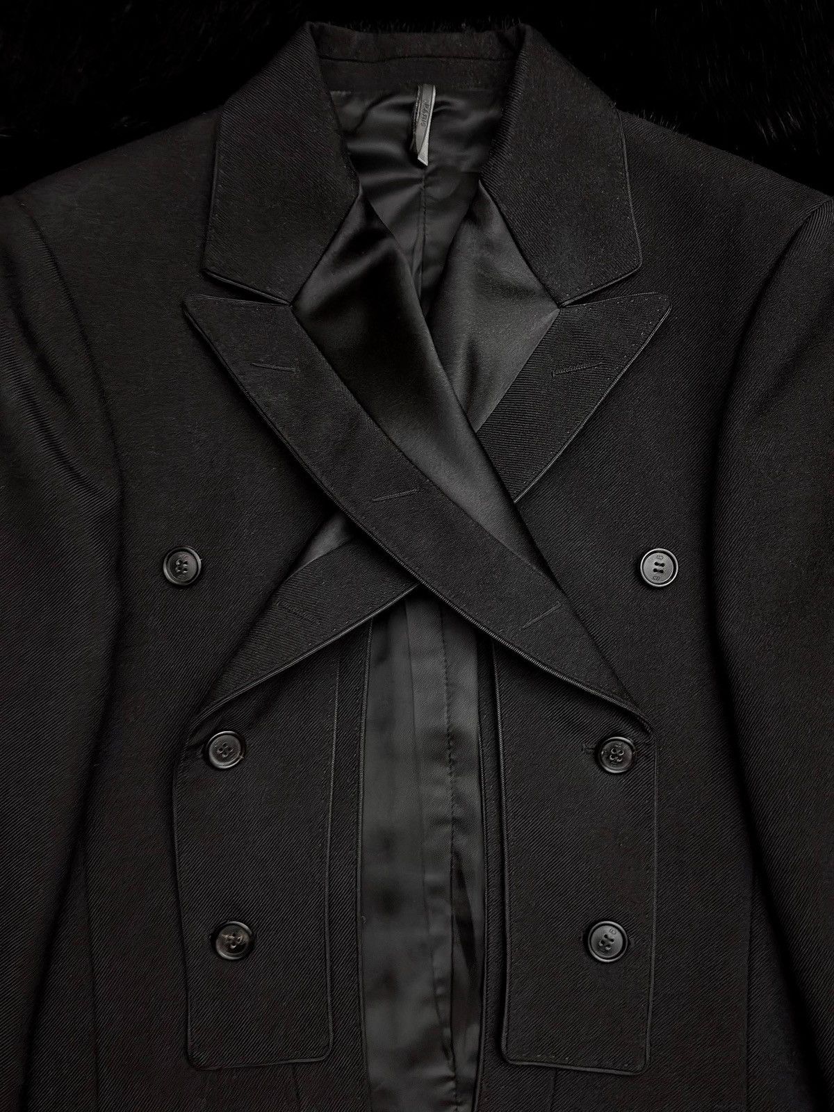 Hedi Slimane AW06 Dior Homme By Hedi Slimane Cut Out Blazer Size 46S - 3 Thumbnail