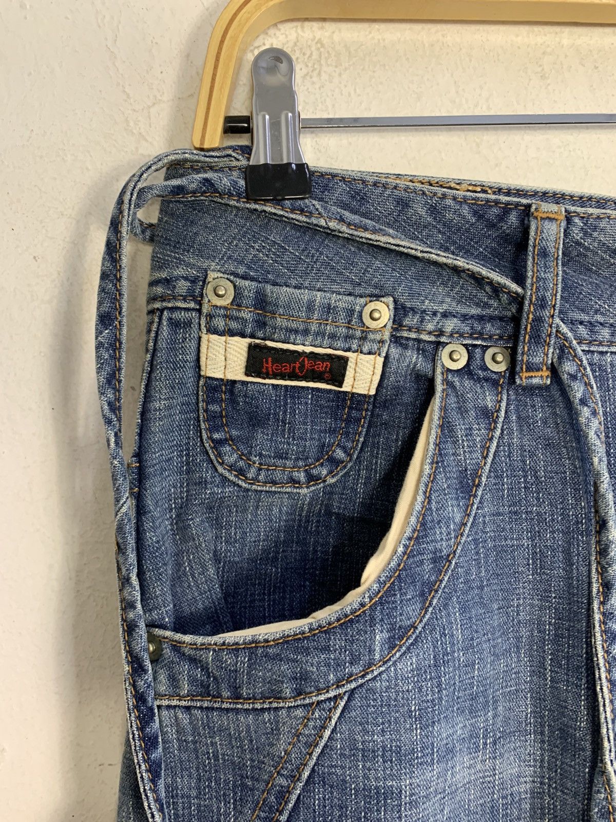 Japanese Brand Heartjean Japan Smock Uniform Indigo Straight Cut Zipper Size 32" / US 10 / IT 46 - 5 Thumbnail