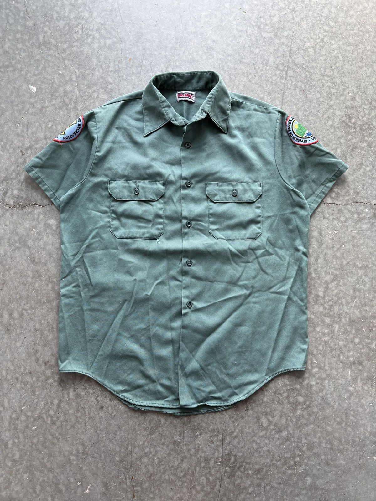 Big Mac Vintage 80s Big Mac Short Sleeve Button Up Shirt Size US XL / EU 56 / 4 - 1 Thumbnail