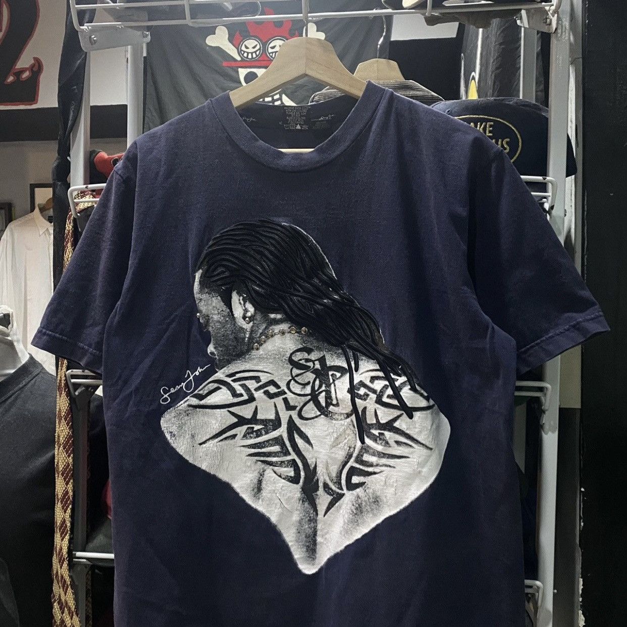 Sean John Vintage Y2K Sean John Busta Rhymes Tattoo Graphic T-Shirt Size US L / EU 52-54 / 3 - 3 Thumbnail