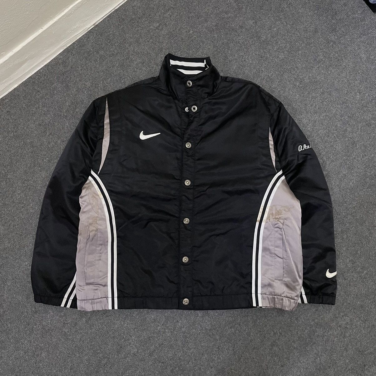 Nike × Vintage Vintage 2000s Nike Team Baseball Jacket Size US XL / EU 56 / 4 - 1 Thumbnail