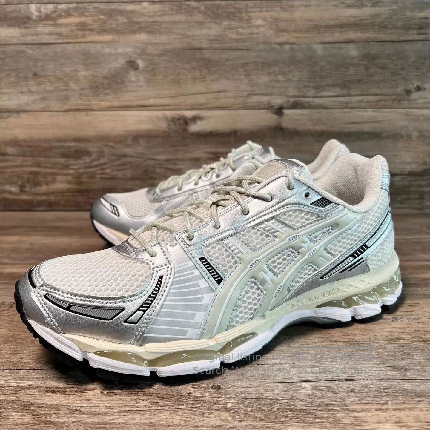 Asics Silver Low-Top Running Sneakers Size 11. Size US 11 / EU 44 - 1 Thumbnail