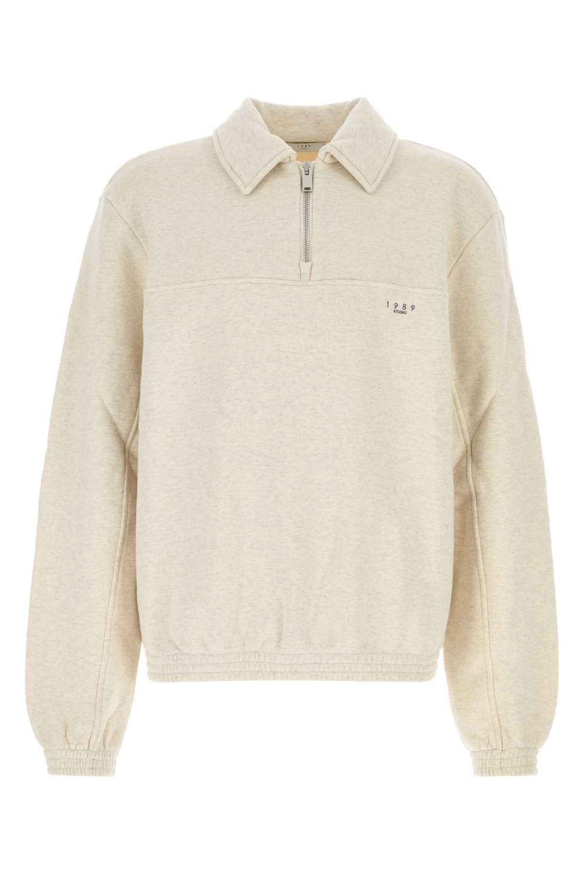 Melange Sand Cotton Sweatshirt