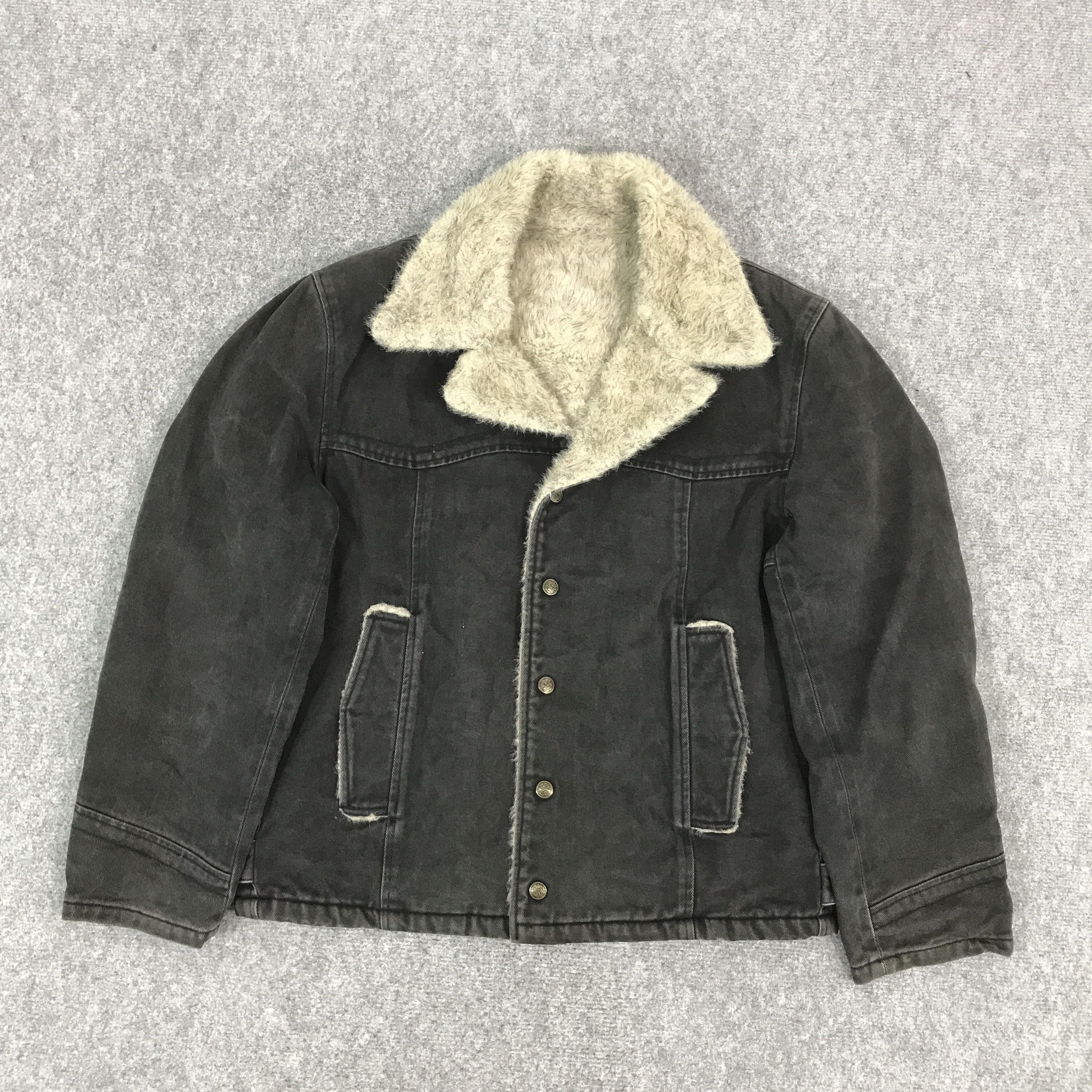 BIGI × Japanese Brand MEN’S BIGI JAPAN FUR DENIM SNAP BUTTON JACKET Size US L / EU 52-54 / 3 - 1 Thumbnail