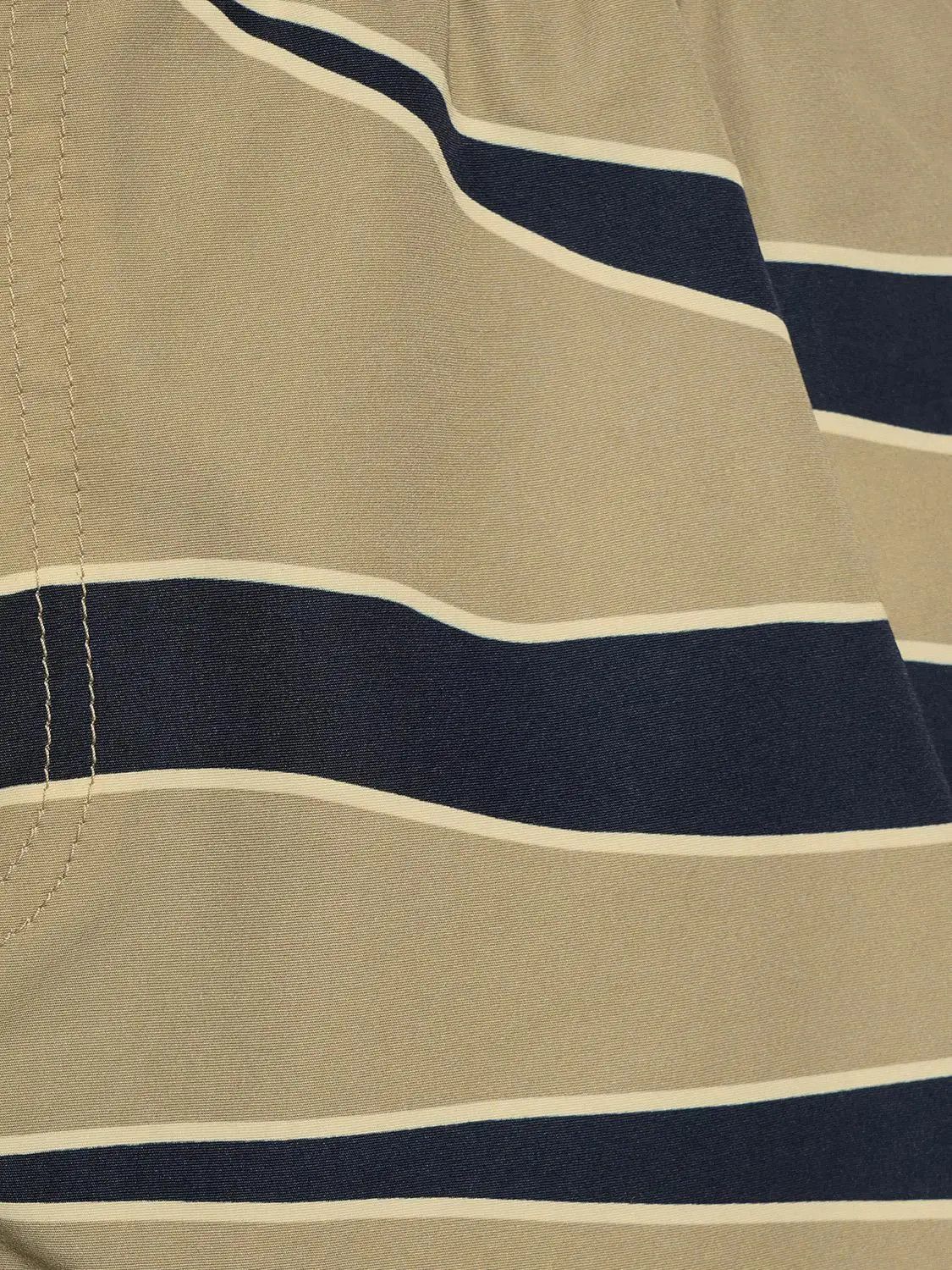 Bottega Veneta o1lv12m1024 Animal Print Nylon Swim Boxer in Navy/Beige Size US 36 / EU 52 - 3 Thumbnail