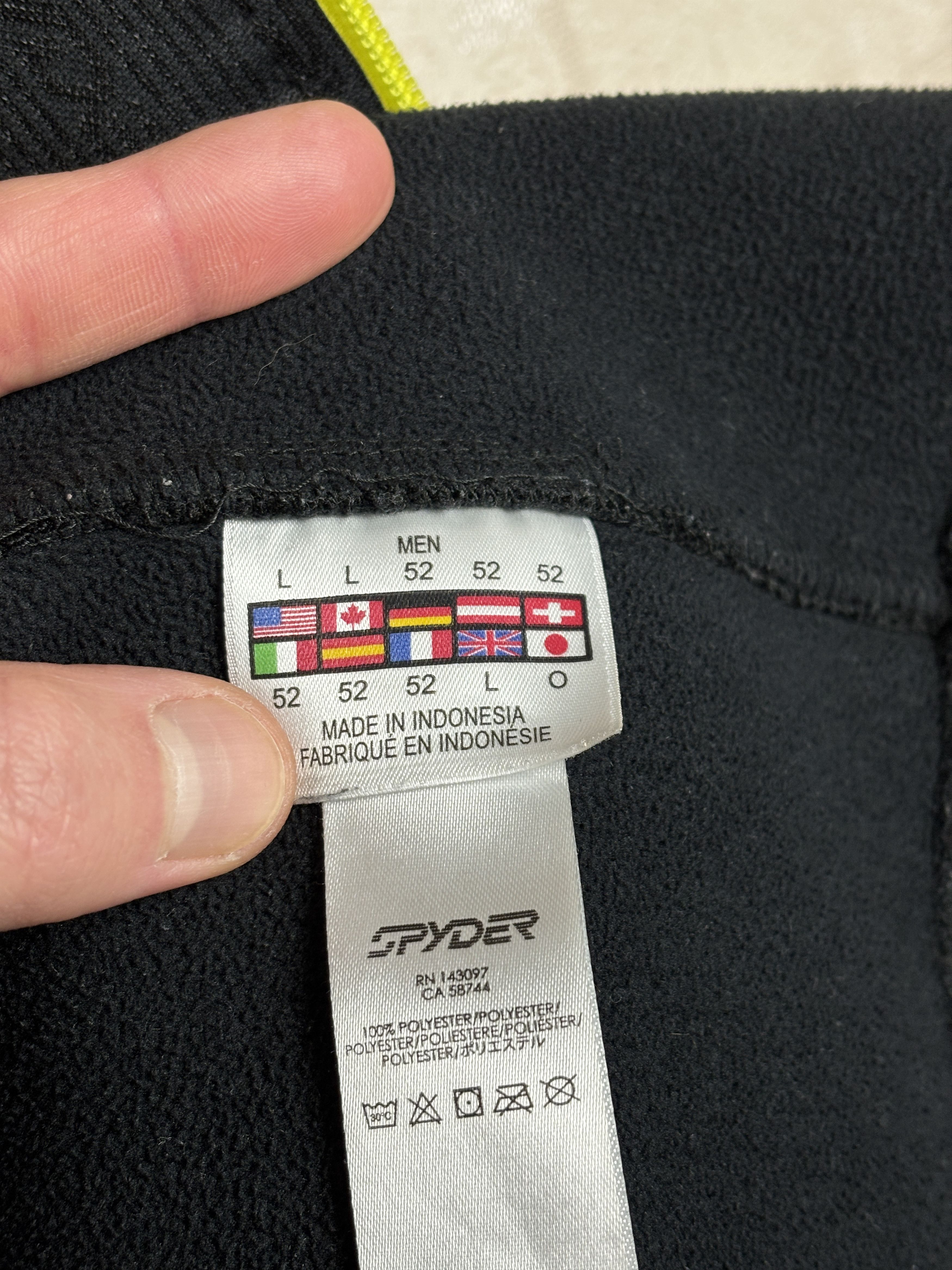 Spyder Spyder Core Fleece Sweater Full Zip Jacket Ski Layer Size US L / EU 52-54 / 3 - 17 Thumbnail