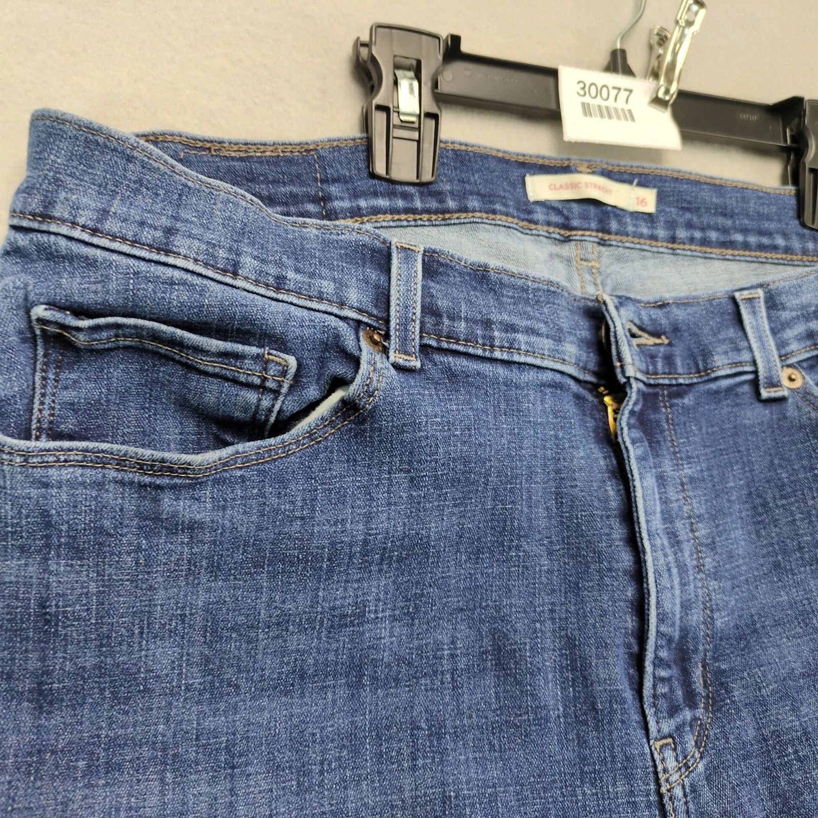 Levi's Levi's Classic Straight Jeans Women's 16 Stretch Denim 34x29 Size 38" / US 16 / IT 52 - 10 Thumbnail