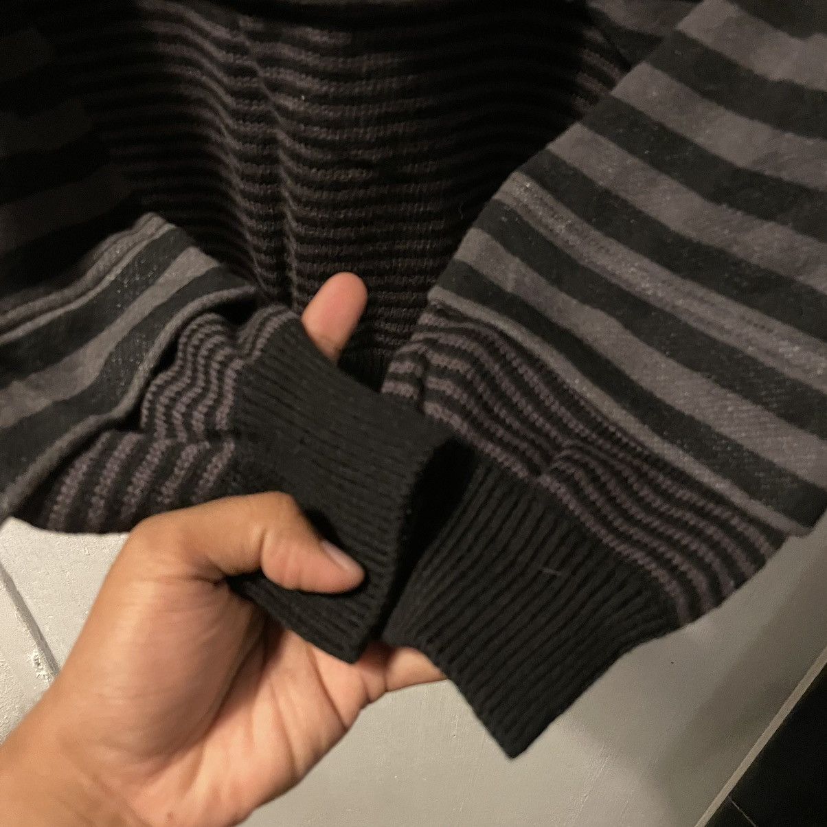 Issey Miyake × Ne-Net Ne-Net by Issey Miyake Stripe Sweater Rare Design Size US M / EU 48-50 / 2 - 3 Thumbnail