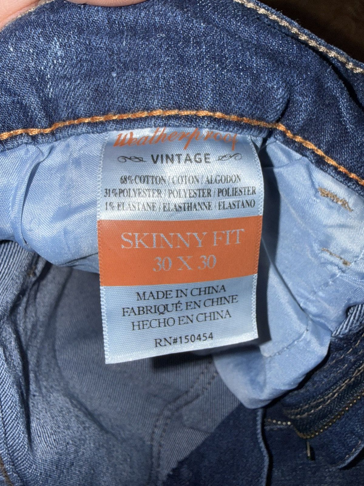 Weatherproof Weatherproof Vintage Men’s Skinny Fit Stretch Jeans Size Size US 30 / EU 46 - 6 Thumbnail