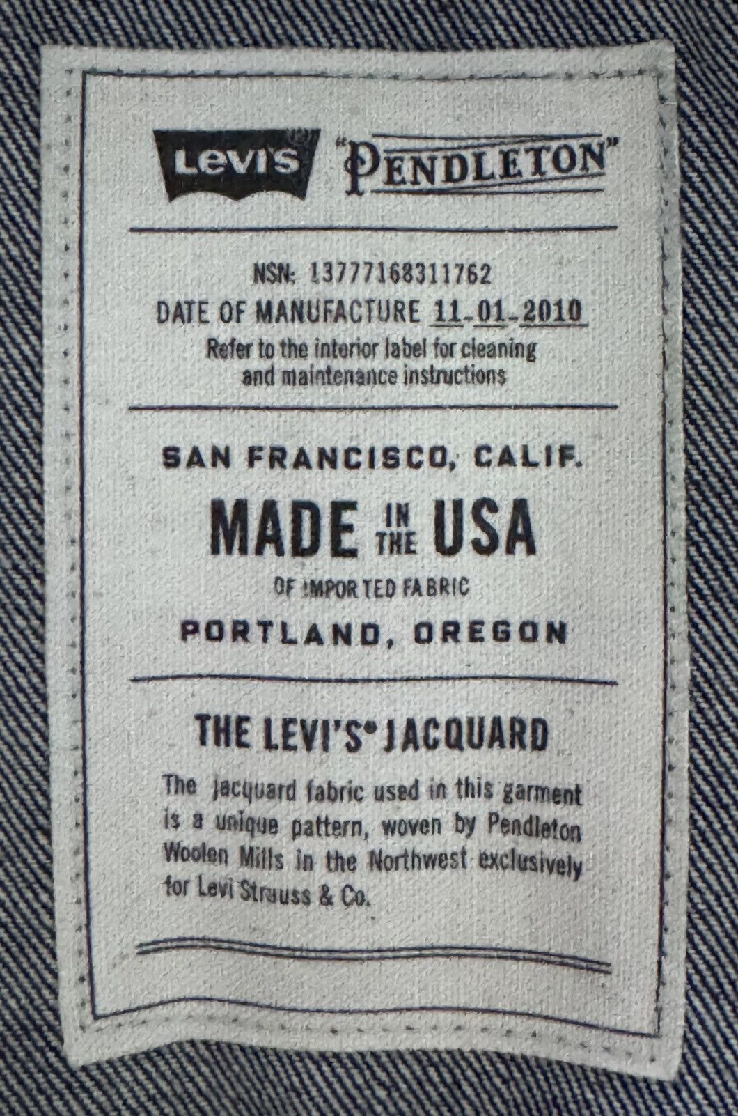 Levi's LEVI‘S x PENDLETON - Type III Jacket / Made in USA Size US M / EU 48-50 / 2 - 5 Thumbnail