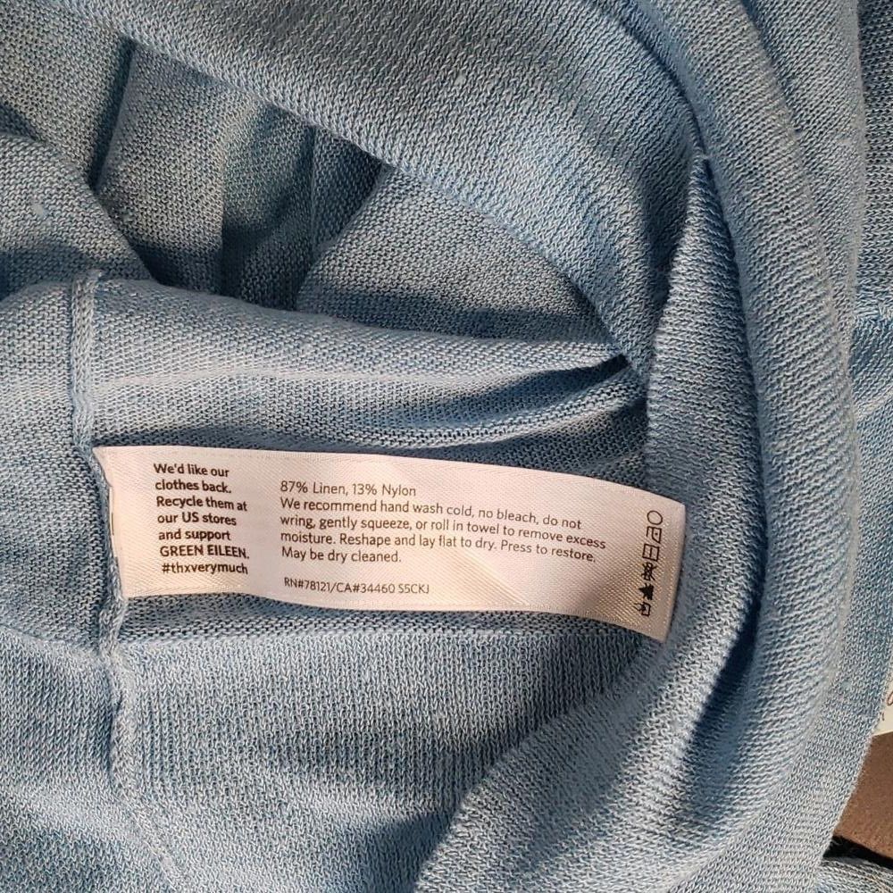 Eileen Fisher CT739 Eileen Fisher Blue Lightweight Long Sleeve Sweater M Size M / US 6-8 / IT 42-44 - 5 Thumbnail